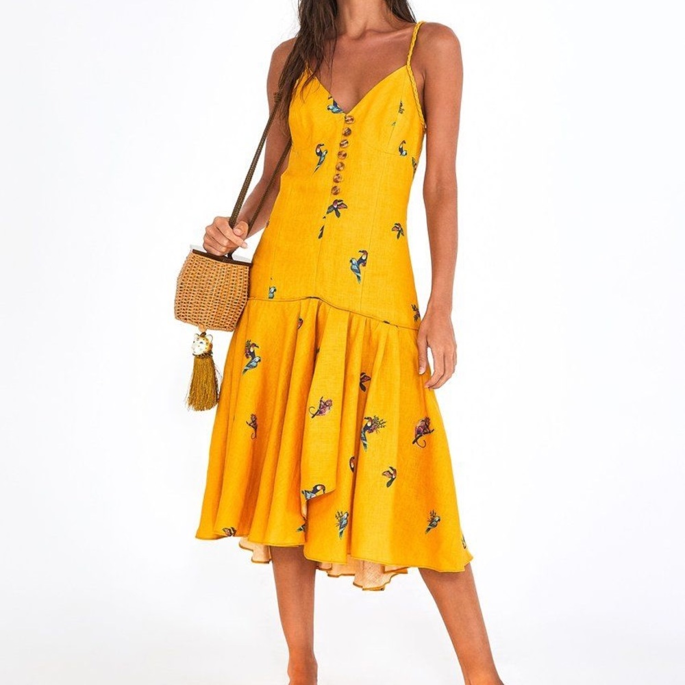 Farm Rio Jungle Tucanos Dress NWT